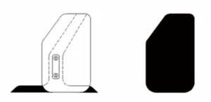 Corrugated sidewall conveyor belt transverse cleat structure drawing